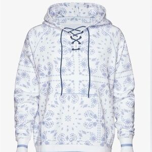 SEROYA Unisex Foster Bandana Shell Printed
Purple Hoodie Sweater. Size L